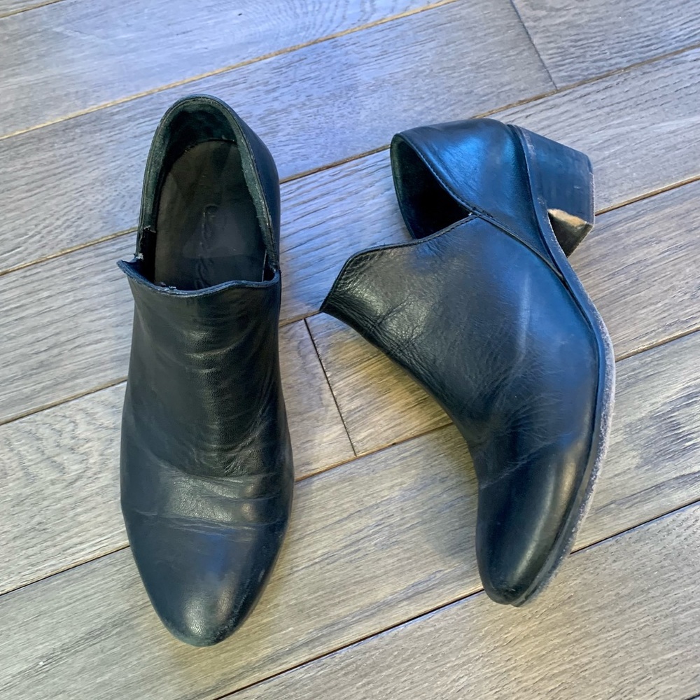 Cartel Leather Ankle Slip On Booties